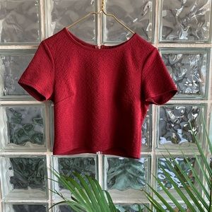 Forever21 Zipper Closure Back Crop top
